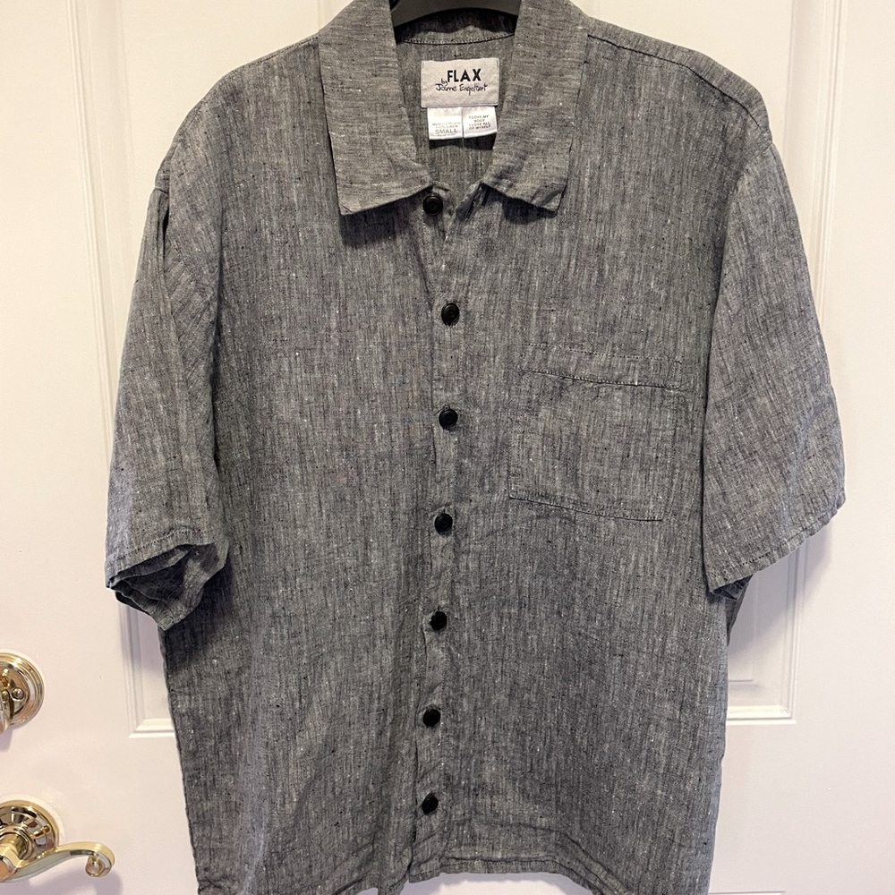 Flax short sleeve top Sz S